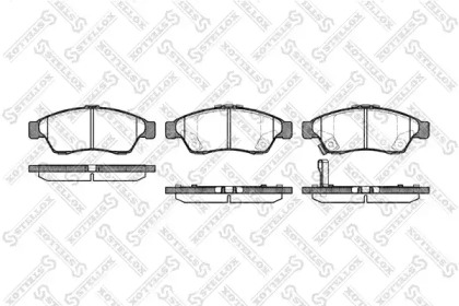 Комплект тормозных колодок STELLOX 886 001L-SX